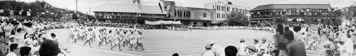 1965年度・運動会のパノラマ合成写真