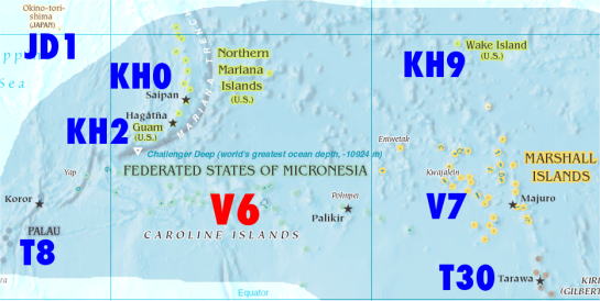 Map of Western Pacific